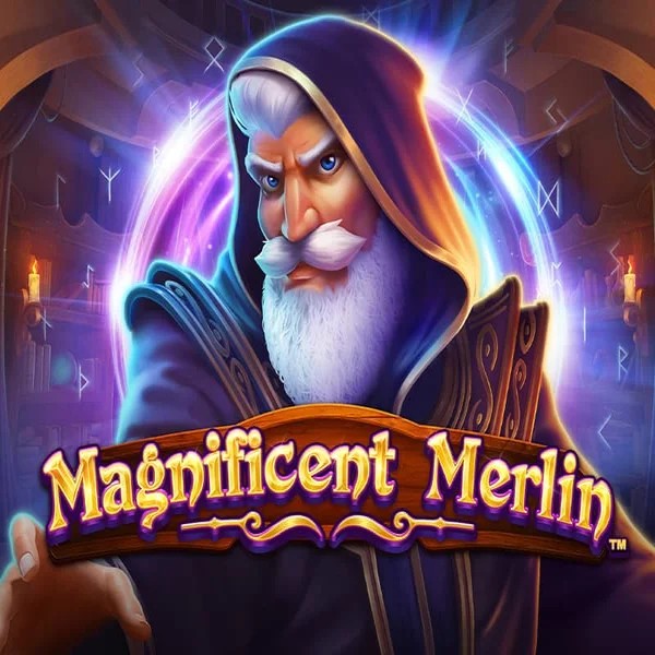 Try Magnificent Merlin slot by Greentube on goldbetscasino.eu – logo image