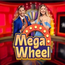 Mega Wheel online game logo by Pragmatic Play on goldbetscasino.eu