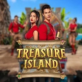 Treasure Island online game logo by Pragmatic Play on goldbetscasino.eu